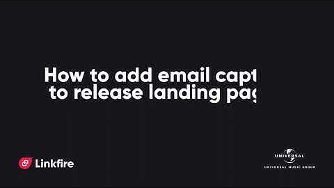 How to Add Email Capture to Landing Page links (for UMG)