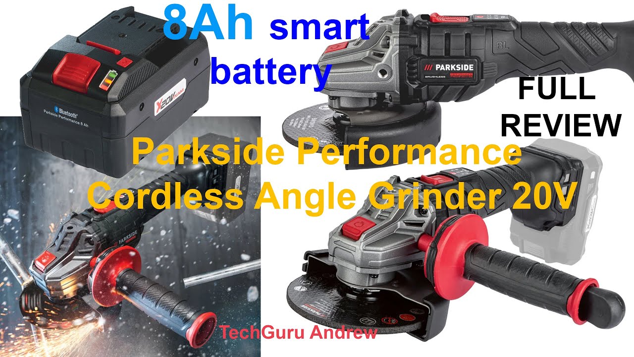 Parkside Performance Cordless Angle Grinder 20V PWSAP 20-Li - YouTube