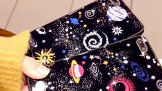 Glossy Space Planet Stars Phone Case For Iphone X screenshot 5