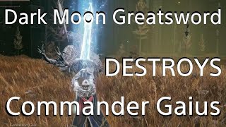 Dark Moon Greatsword vs Commander Gaius (CLEAN) ELDEN RING DLC