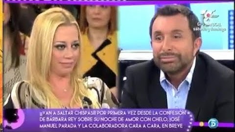 Enfrentamiento entre Belén Esteban y José Manuel Parada en Sálvame Deluxe (04/05/2012)