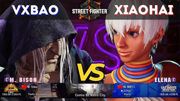 SF6 ▰ VXBAO (M.Bison) vs XIAOHAI (Elena)👊 Ranked Match - High Level Gameplay - 08/25