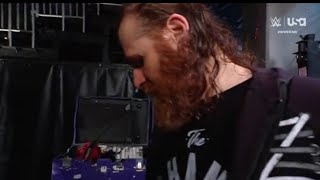 WWE RAW 4/29/2024 - Sami Zayn Gives Chad Gable A Helluva Kick In The Backstage Area