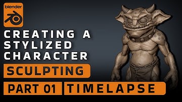 Creating a Stylized Character / Sculpting in BLENDER / PART 01
