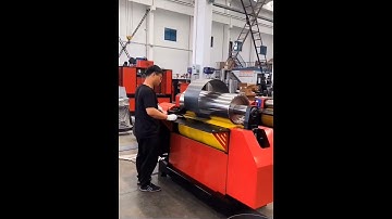 Hydraulic two-roll rolling machine roll bending machine #rolling #bending #cncmachine #cylinder