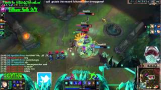 Ahri Quadra Kill!