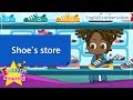 20. Shoe's store (English Dialogue) - Educational video for Kids