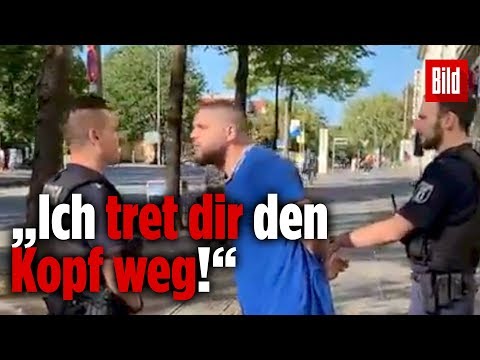 Fler beleidigt Berliner Polizisten aufs Übelste | Das Video