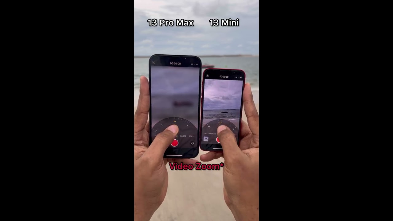 IPhone 13 Mini Vs Pro Max Camera Comparison 4K 60FPS Zoom