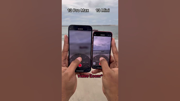 iPhone 13 Mini vs iPhone 13 Pro Max Camera Comparison - 4K @60FPS Zoom