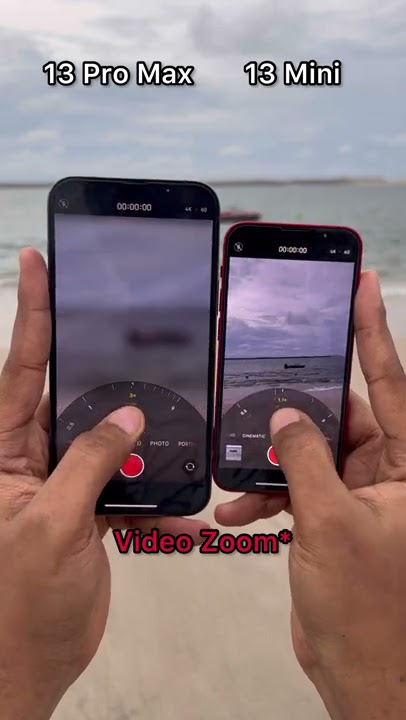 iPhone 13 Mini vs iPhone 13 Pro Max Camera Comparison - 4K @60FPS Zoom