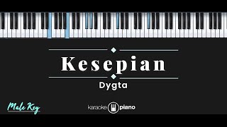 Kesepian - Dygta (KARAOKE PIANO - MALE KEY)