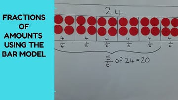 Fractions of amounts using the bar model