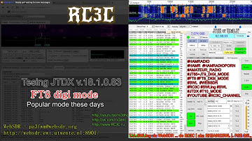 4 HOURS of FT8 SWLing 40m band, DX-receive via WebSDR