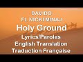 Davido - Holy Ground ft. Nicki Minaj Paroles/Traduction Française/Lyrics/English Translation