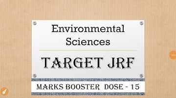 Target JRF | environmental science | NTA NET JRF| Dec 2018 solved question | mind mapping |