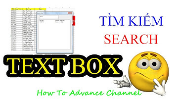 Tìm Kiếm Và Lọc Danh Sách Bằng Text Box
