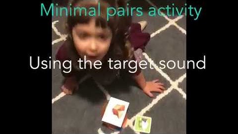 Minimal Pairs - How To Use In Speech Therapy