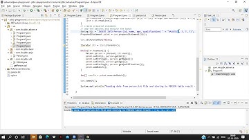 JDBC - 3 ( CallableStatement and read file and store data in DB)