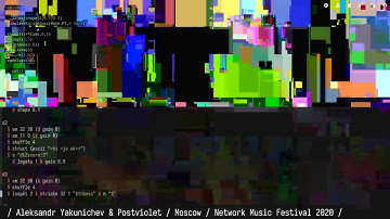 Aleksandr Yakunichev & Violetta Postnova Algorave Live Performance at Network Music Festival 2020