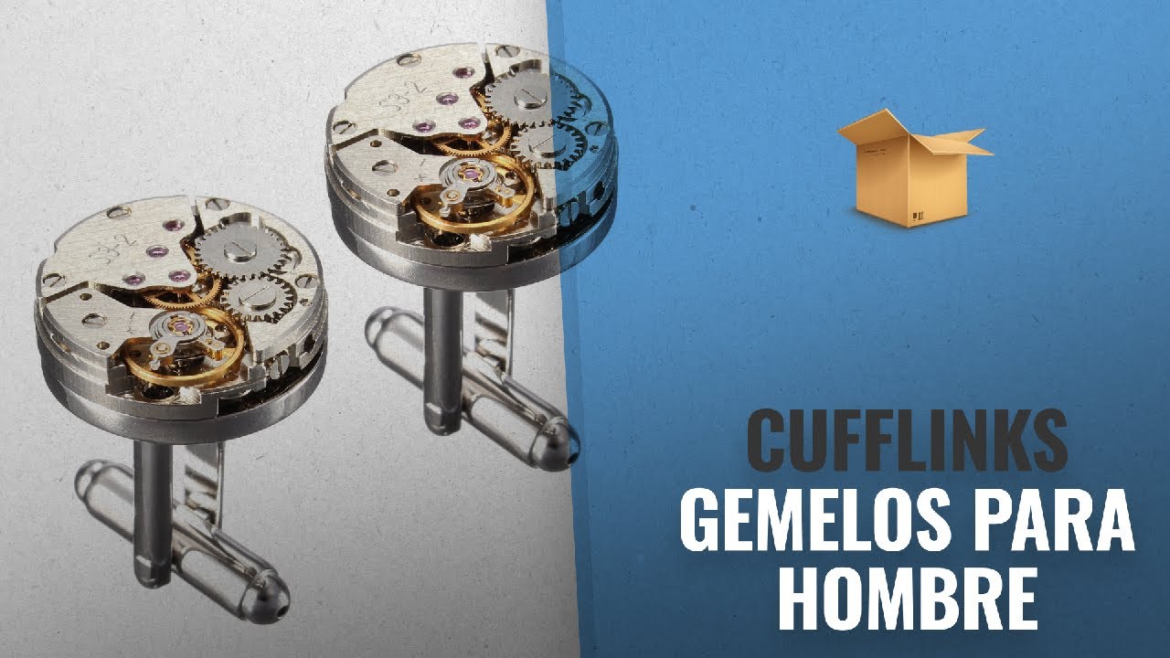 Top 10 Ventas Cufflinks 2018: Cufflinks,Baban Deluxe Steampunk Mens Cufflinks Vintage Watch Movement