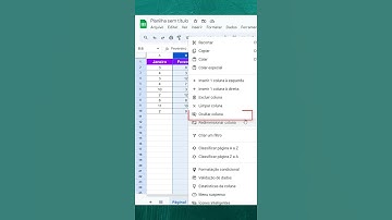 Como Ocultar Colunas no Google Planilhas #Shorts #excel #googleplanilhas