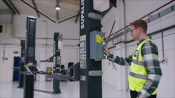 Garage Equipment Supplier JHM Butt Install full workshop fit out with their flagship brand Supalign