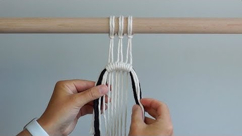 DIY Macrame Tutorial - Double Half Hitch Knot Pattern (Create Rainbows, Add Colour and More)