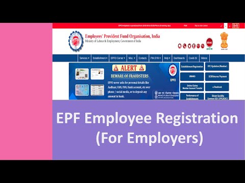 EPF Employee Registration (For Employers)  -  Malayalam EPF Tutorial 3