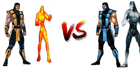 MUGEN REQUEST 7 Scorpion & Cinder Vs Sub-Zero & Glacius
