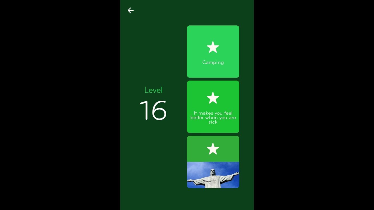 94 Answers Level 16 Camping Sick English Youtube