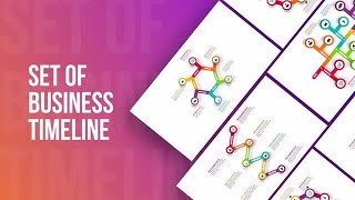 Set Of Business Infographics Timeline After Effects Templates