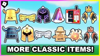 12 MORE *THE CLASSIC* EVENT PRIZES REVEALED! (LEAKS) [ROBLOX]