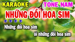 Karaoke Những Đồi Hoa Sim Tone Nam Nhạc Sống Rumba Mới Hay | Kho Nhạc Karaoke