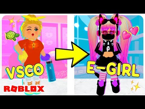 Ultimate Vsco Girl To E Girl Transformation In Roblox Roblox
