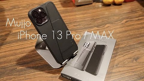 Mujjo iphone 13 pro max leather case premium wallet case