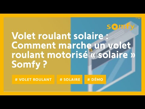 Volet roulant motorisé solaire : comment ça marche ? | Somfy