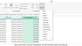 power query | calculating hours worked | time transformations | microsoft excel / microsoft power bi