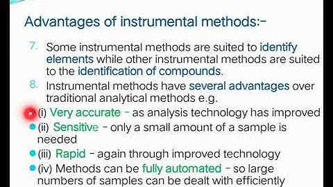 Module-V-Instrumental methods of Analysis-Video-5.1