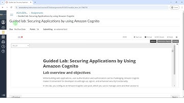 Guided lab Securing Applications by using Amazon Cognito | Module 9 | AWS Cloud Architecting | ACAv3