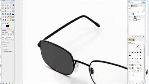 How to make normal glasses look like sunglasses in GIMP