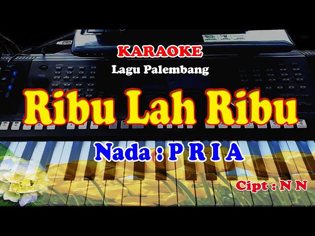 Lagu Palembang Nada PRIA - RIBU LAH RIBU - KARAOKE class=