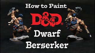 Painting a D&D Dwarf Berserker - Dwarf Skin & Kilts