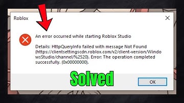 Fix an error occurred while starting roblox studio | httpsendrequest failed windows 10/11