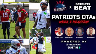 LIVE: Recapping Week 3 of OTAs: Drake Moves Up Depth Chart | Patriots Daily x Patriots Beat