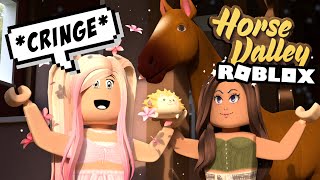 we played HORSE VALLEY in ROBLOX (walmart star stable)