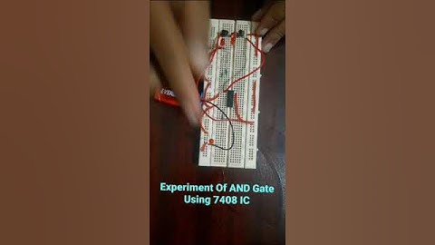 Experiment Of AND Gate Using 7408 IC # Electronics  new project/Activity