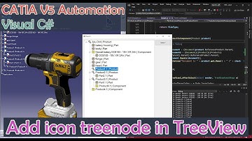 CATIA V5 Automation Visual C# Loop Tree Product add treenode with icon