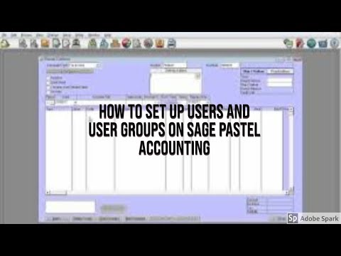 Setting up Users and User Groups on Sage Pastel Accounting