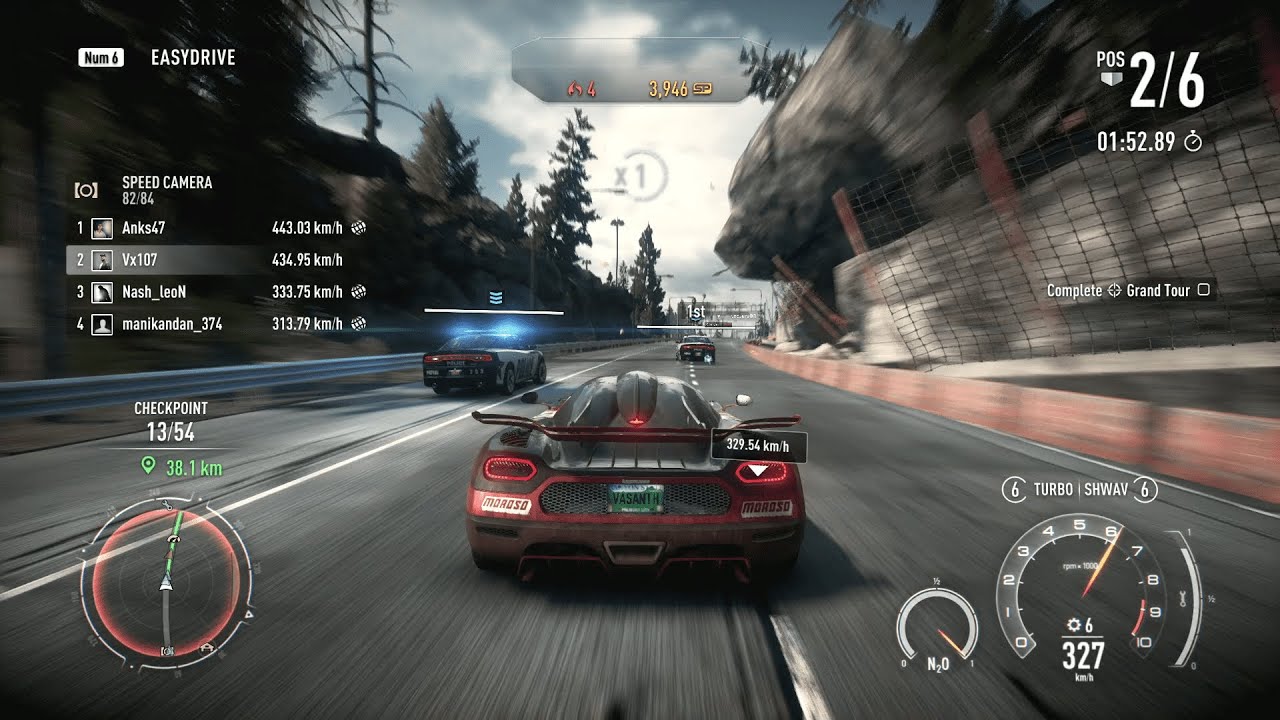Need for speed : Rivals (2013) Hot Pursuit [Hard] Grand Tour - Racer ...